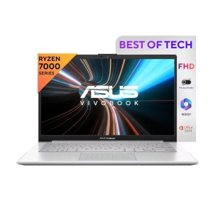 ASUS Vivobook Go 14, AMD Ryzen 3 7320U Processor, 8GB RAM/512GB SSD