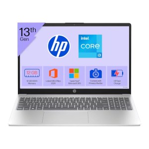 HP 15, 13th Gen Intel Core i3-1315U (12GB DDR4, 512GB SSD) FHD,